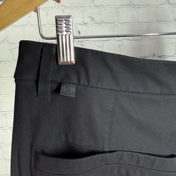 Lululemon ABC Commission Pant Slim Men Size 32x31 Black Stretch Chino Preppy - Picture 3 of 16